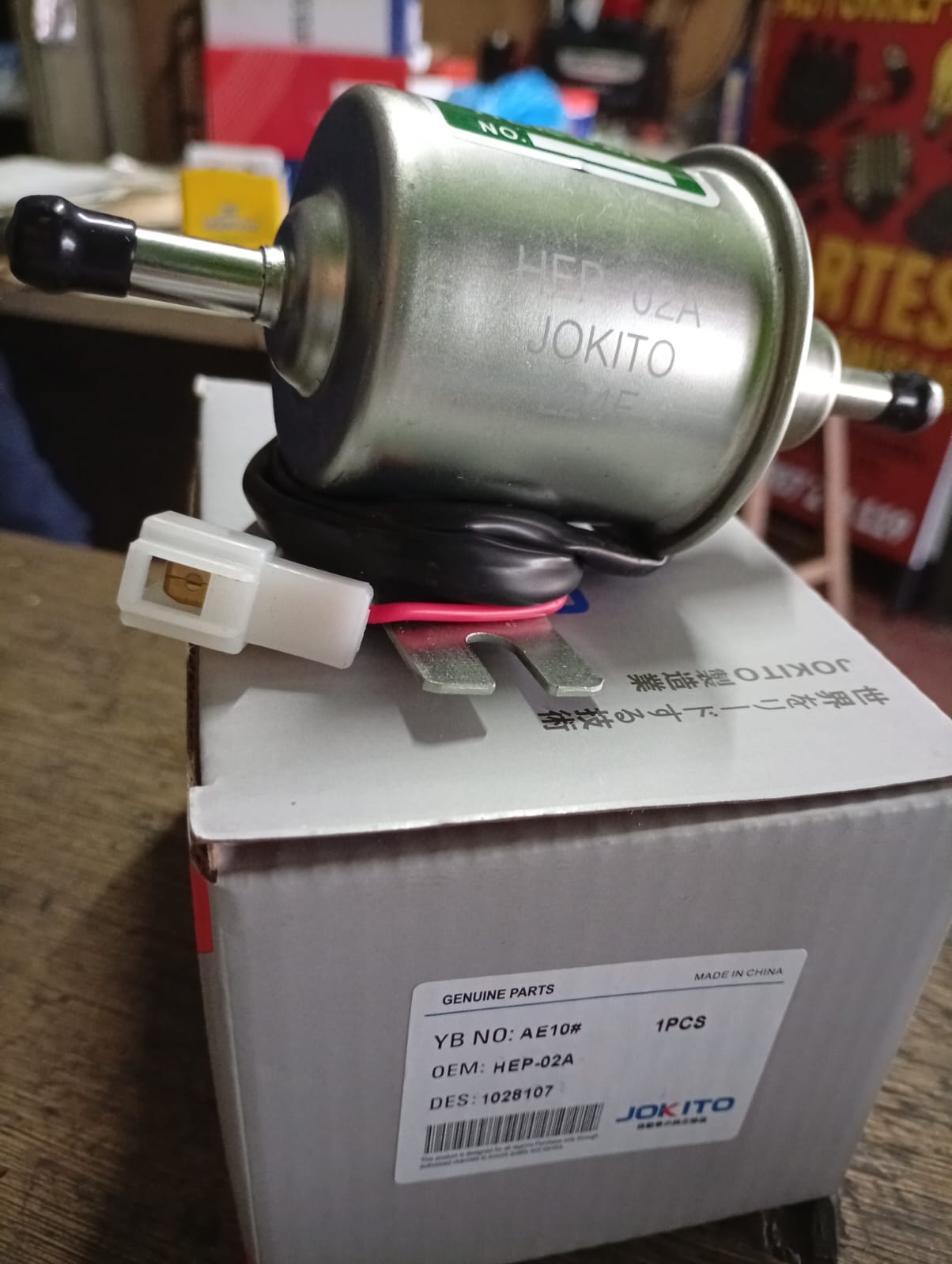 Bomba de combustible externa HEP-02A (12V) — Universal